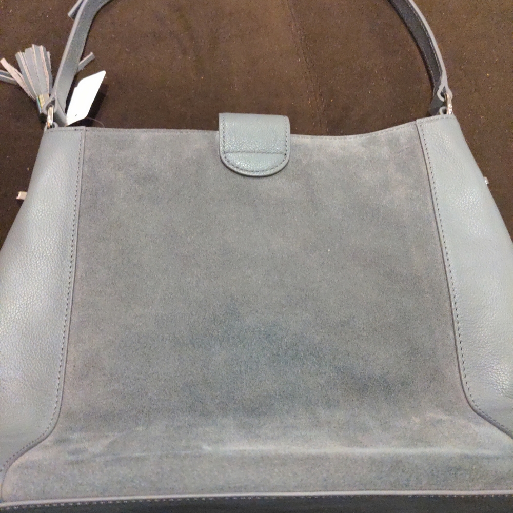 TALBOTS SUEDE HOBO SHOULDER BAG CROSSBODY